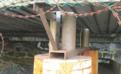 Before - Blasting and Coating Platform Steel Support